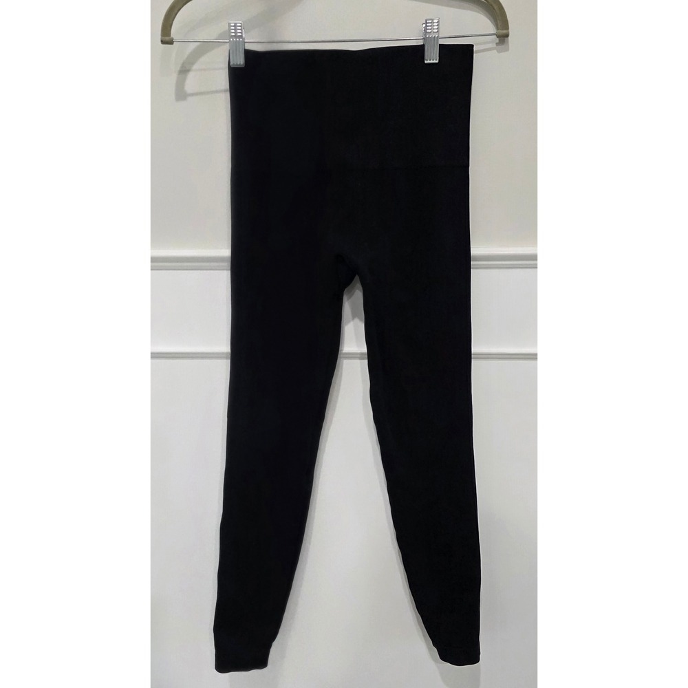 Spanx Black High Waist Seamless Tummy Control Leggings Large‎ L